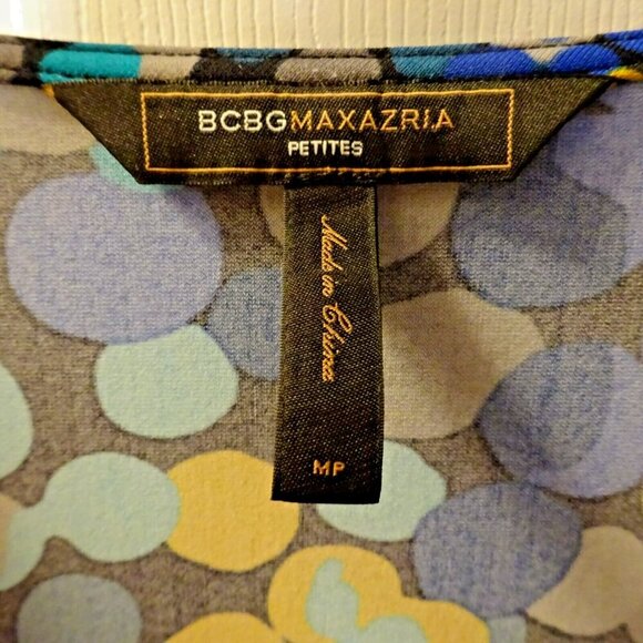 BCBGMAXAZRIA Dress MP Belted Faux Wrap‎ Knee Length Stretch Pre-Loved - Picture 6 of 10
